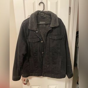 Abercrombie and Fitch Denim Fleece Jacket